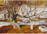 Закат. Холст, масло, 49,2х69
